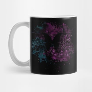 Butterfly Colorful, Retro Design, Punkstraster Mug